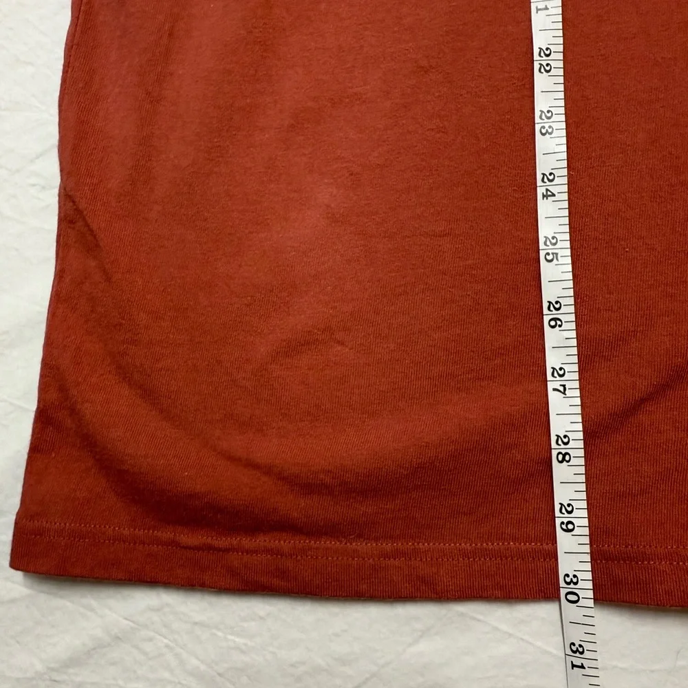 CHAMPION Heritage Mix Motif Mens Patch Tee Shirt Burnt Red Size XL - Picture 7 of 8